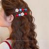 Ingwer Zucker Weißdornblüte Haarspange - Seitenclip für Damen mit süßer Einzelzopf-Frisuren-Accessoire zur Haardekoration