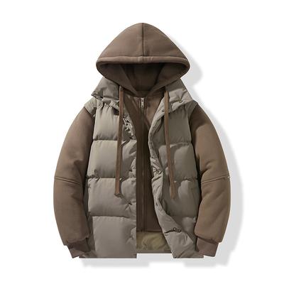 Men's Winter Loose Thickened Padded Jacket Loose High-end Design Casual Hooded Padded Jacket