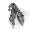 2025 Autumn Elegant Print Silk Crepe Scarf - Mulberry Square Shawl and Sunscreen Accessory for Women