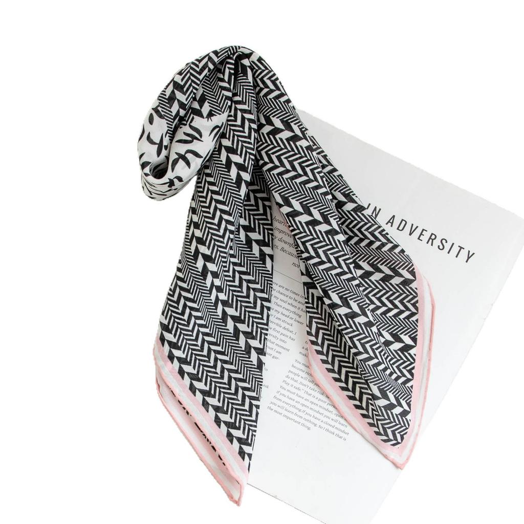 2025 Autumn Elegant Print Silk Crepe Scarf - Mulberry Square Shawl and Sunscreen Accessory for Women