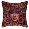 Pillow Covers Cartoon Snakeheaded Medusa Sofa Decorative Home Doublesided Printing Short Plush Cute Cushion Cover