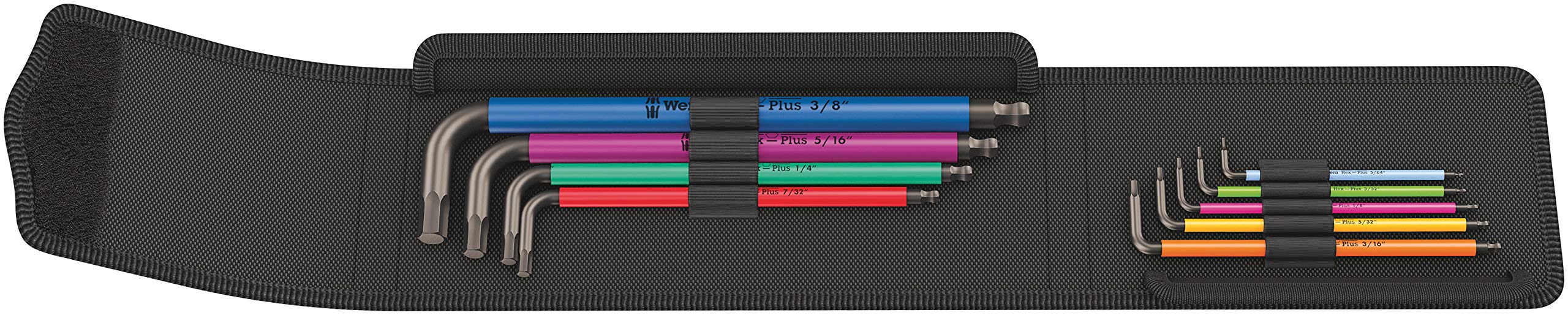 

Wera 05022639001 Набор шестигранных ключей с шаровым наконечником, дюймовый японский импорт 950SPKL/9SZ [Обычный продукт]