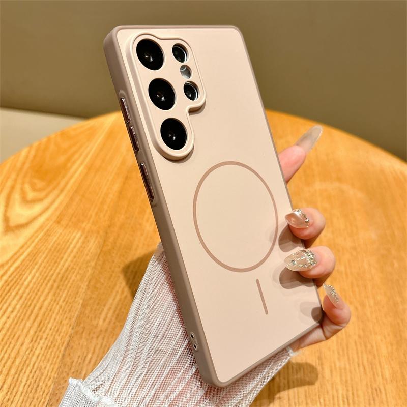 Luxuriöses Mattes Magnetisches Kabelloses Ladecase für Samsung A56 A26 A17 S26 S25 S24 S23 FE Plus S22 Ultra für Magsafe Bumper Hülle