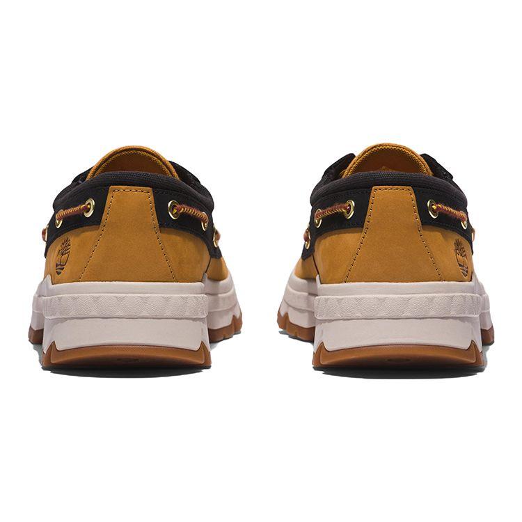 Timberland Moc-Toe Leather Comfortable Sports Durable Low-Top Casual Shoes Men Shoes Black Yellow A2AK5231