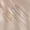 Hetian White Jade Earrings Chinese-Style Long Fringed Earrings Atmospheric Simple Classical Round Bead Jade Earrings