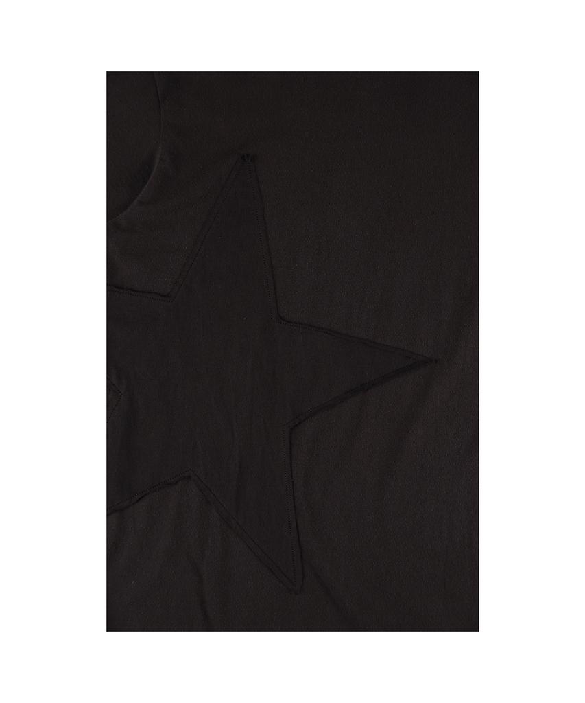 Ialtial Star Applique T-Shirt Charcoal
