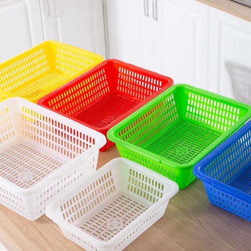 Thickened Rectangular PP Kitchen Draining & Storage Basket