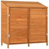 Vidaxl Garden Shed, Brown, 102X52X112 Cm, Solid Fir Wood