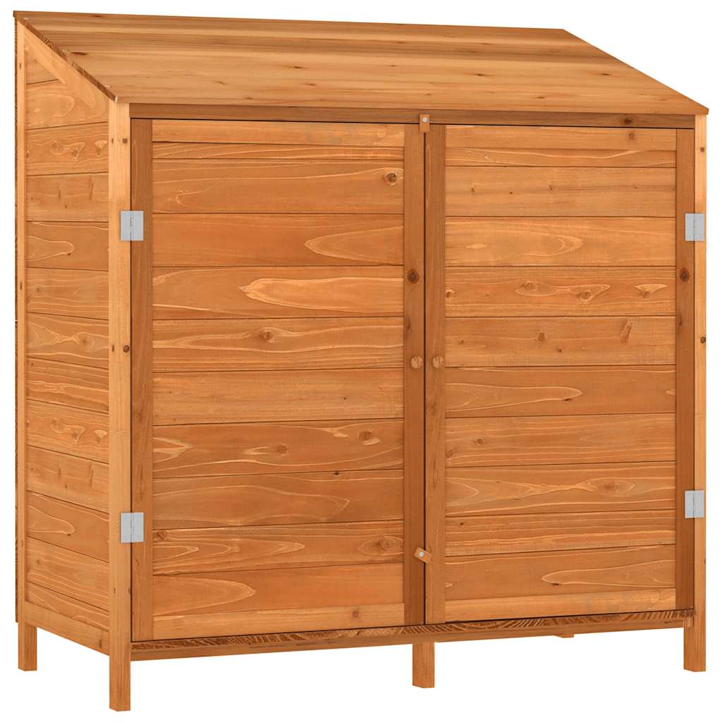 Vidaxl Garden Shed, Brown, 102X52X112 Cm, Solid Fir Wood