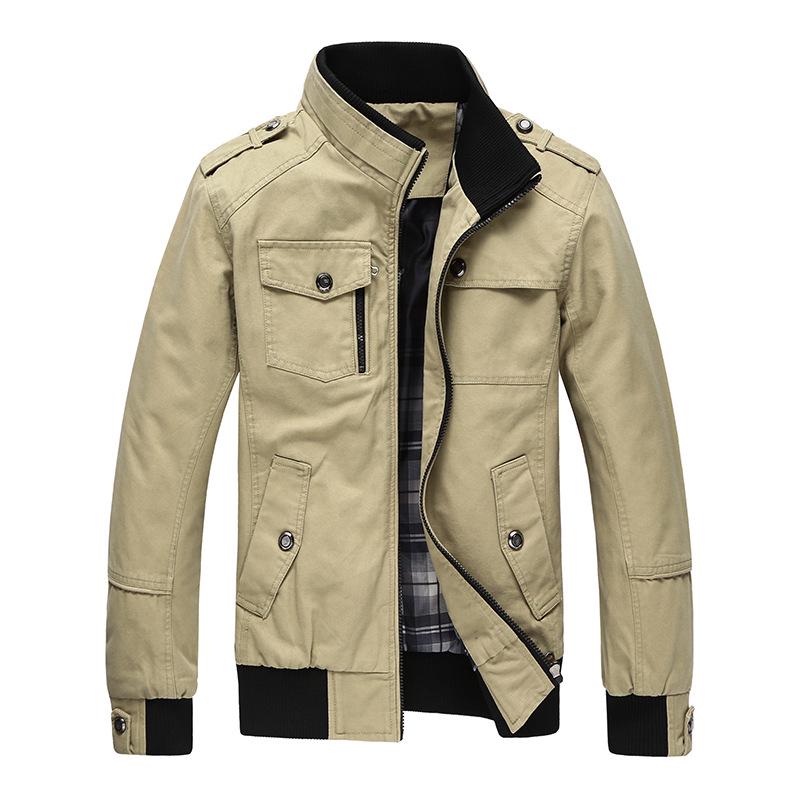 Men's Korean Style Stand-Up Collar Casual Jacket - Versatile Fashion for Spring and Autumn