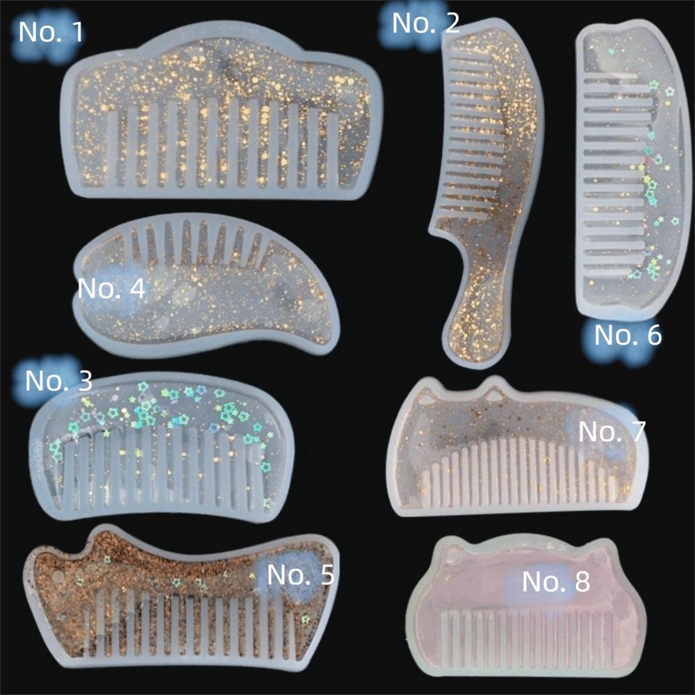 Silicone Comb Mold DIY Craft Epoxy Resin Mould Hair Comb Resin Mold  DIY Jewelry Craft Supplies
