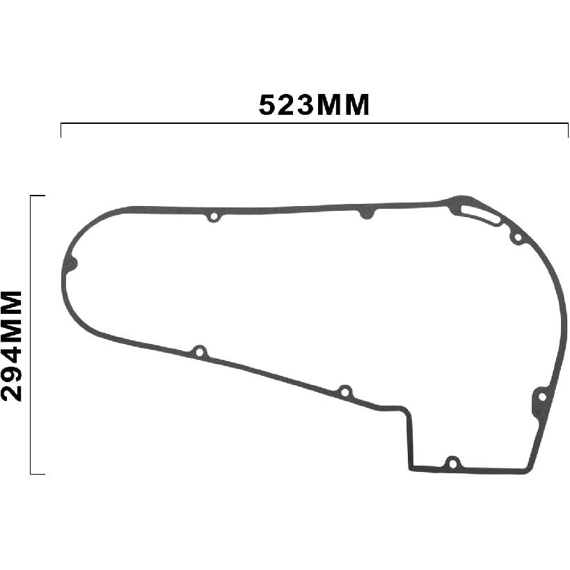 Primärdeckeldichtungssatz für 1994-1998 Big Twin Evolution Softail Modelle - Primär-Inspektionsdeckel Dichtung O-Ring Wellendichtring Enthalten|Fest