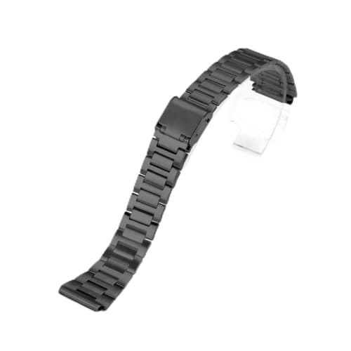 

Small Shop Watch Band for Casio F-91W, 18mm Stainless Steel Strap for F105, F108, A158W, A168, AE1200, AE1300, Replacement Watch Strap Metal Band (Bla