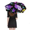 1 Pack Automatic Umbrella With Reliable Wind Resistance And Uv Blocking Layer For Outdoor Use In Graffiti Inspired Style