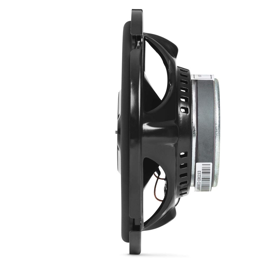 JBL Stage 3637F - 6.5-inch 3-Way Car Audio Speakers, Black, No Grille