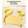 Ergonomic Cats Bowl Dining Table Set For Pet Cats And Dog Water and Food Feeder Feeding Station for Indoor Wet and Dry Food