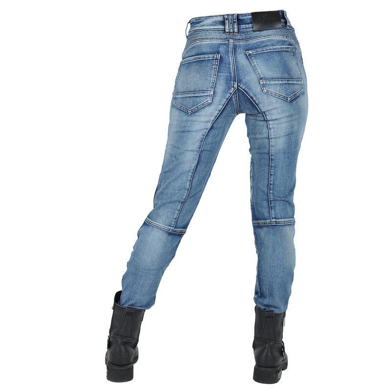 Motorcycle wash jeans women vintage motorcycle casual riding pants Kevlar drop pants