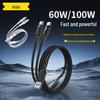 Pisen USB To Dual Type-C Fast Charging Cable 100W 1.2m