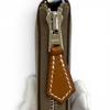 Portamonete HERMES impeccabile Azap compatto in seta con cerniera tonda in pelle Epsom da donna Usato