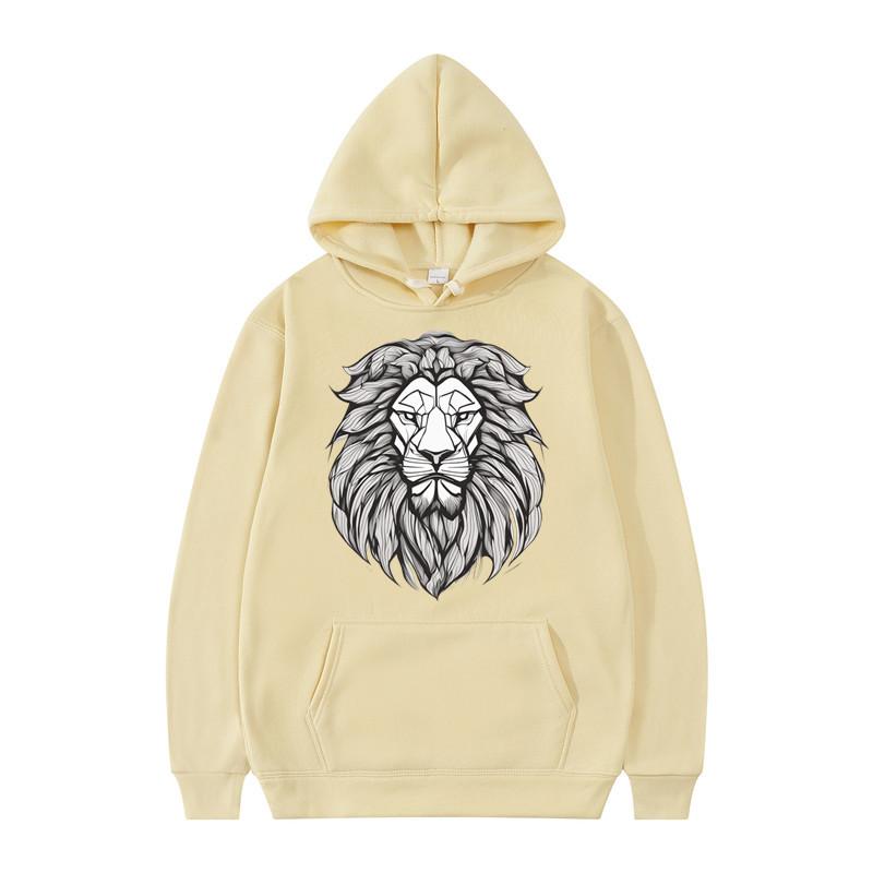 

Men s And Women s African Lion Hoodie Hip Hop Sweatshirt Casual Trendy Clothing Autumn Loose Anime Classic Simple Long Sleeve 3XL