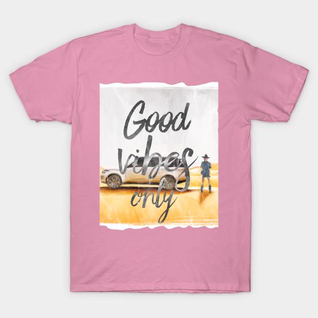 T Shirt Women Good Vibes Only Desert Harajuku Print Kawaii Tshirt Summer Short Sleeve Female T-Shirt Top Tee