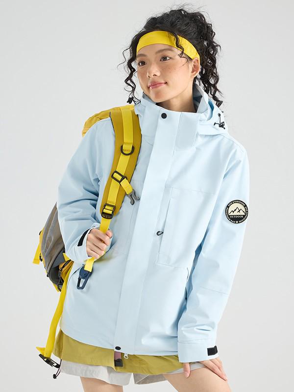 Men's Hooded Detachable Ski & Mountaineering Jacket for Outdoor Adventures