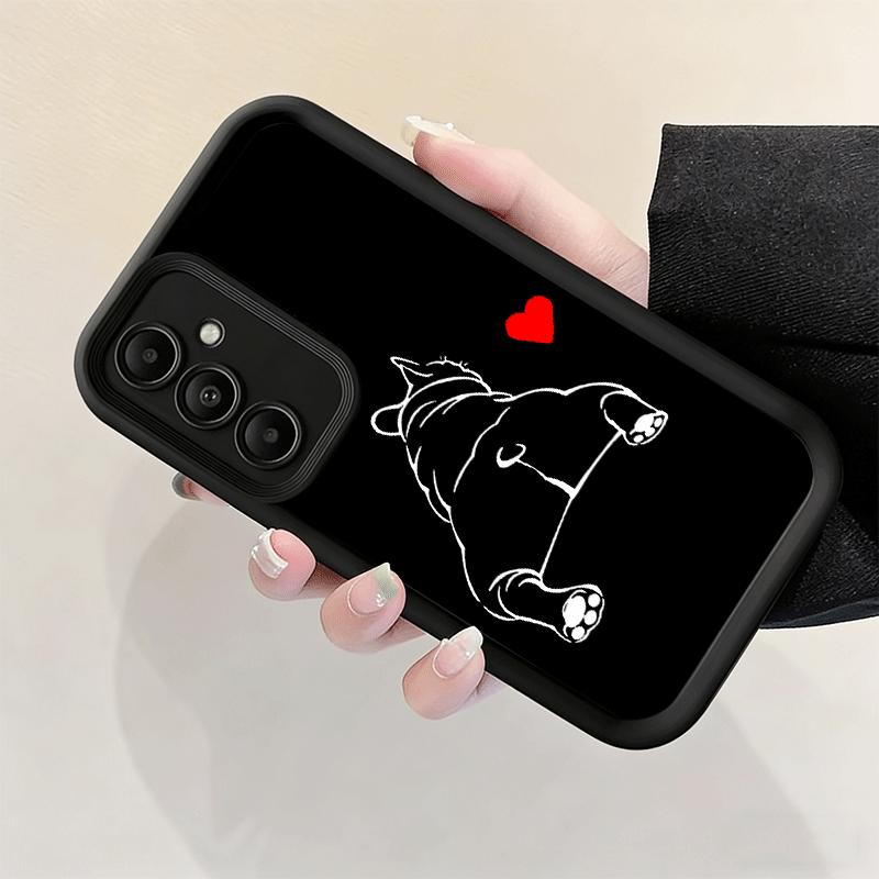 Phone Case for Samsung Galaxy S26 S25 Ultra S24 FE French Bulldog Black Desgin Shell S23 Plus S22 + S21 S20 5G Soft Silicone Fun