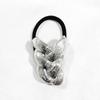 Zinc Zinc Alloy Metal Braid Rubber Band Elastic Hair Scrunchie Unique Ponytail Hair Rope  Women