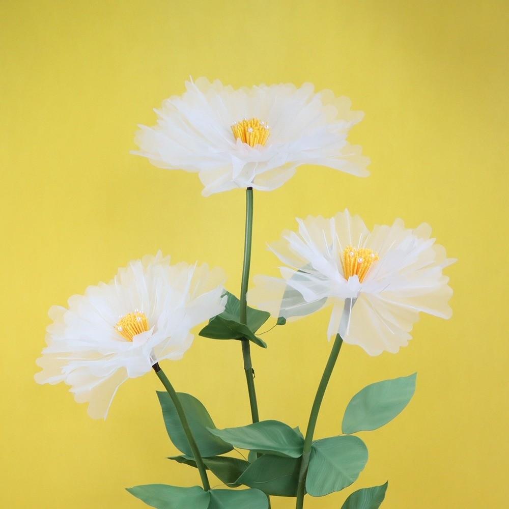 New 40/50cm Artificial Peony Flower Outdoor Silk Large Flower Head Layered Fluffy Petals Fake Flowers Floor Display