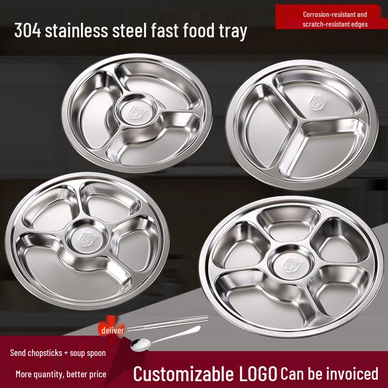 ZISIZ 304 Stainless Steel Kids' Plate