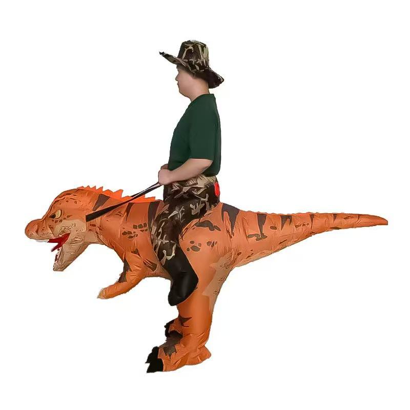 Buntes aufblasbares Einhornkostüm für Eltern-Kind-Cosplay und Halloween-Partys