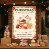 Vintage Santa Claus Metal Sign Farmhouse Wall Art Christmas Decor