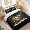 Bedding Set 1 Duvet Cover 2 Pillowcases Pittsburgh Penguins Print Bedroom Home Decoration