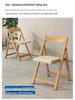 Zhigong Solid Wood Folding Dining Table and Chair Set for Apartments - Multifunctional, Movable Home Furniture