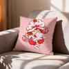 SStrawberry Cartoon SShortcake Girl   Pillow Case Pattern Printed Pillowcase For Living Room Sofa Cushion Cover