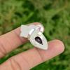 Gift For Women Stackable Ring Size 7.25 925 Silver Natural Chevron Amethyst