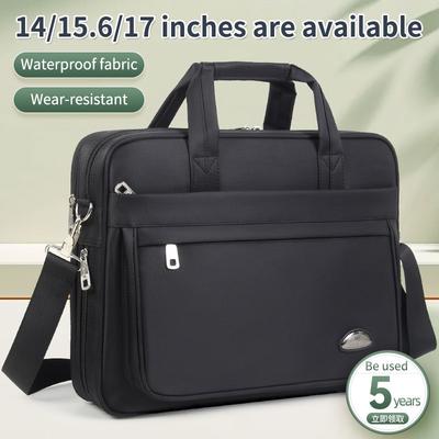Briefcases for Men Canvas Tote Bag Large Laptop Case 15.6 Inch 17 Inches 14 Inch Computer Bag  Work Business  Shoulder Office