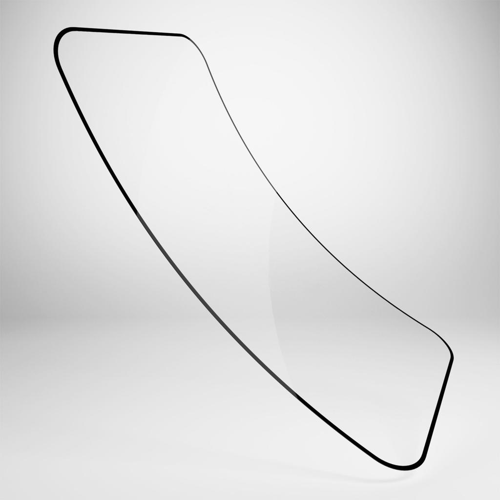 Hybrid glass with a black frame for iPhone 16 Pro Max Flexible Glass D3O