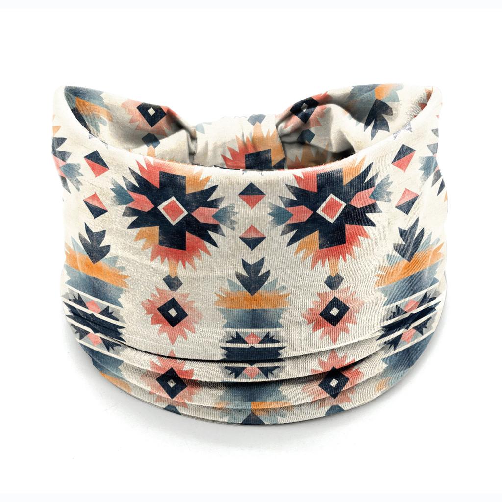 European American Women's Hair Band African Print Pattern Wide Edge Elastic Knot Sports Yoga Headband Women's Headwear Hair