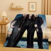3D Twilight Saga Bella Edward Vampire Movie Flannel Blanket,Ultra Soft Warm Plush Throw for Home Bedroom Bed Sofa Cover Camping