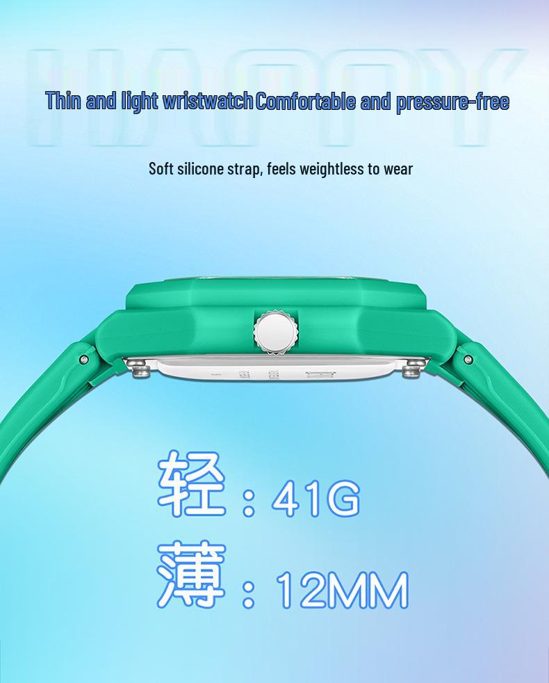 OFNS Quartz Watch: Student Style, Calendar, Square Dial, Arabic Numerals, Luminous, Waterproof, Middle Eastern Bestseller