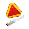 High Visibility Reflective Slow Moving Vehicle Sign Kit Including Mounting Bracket For Enhanced Safety In Day And Night Conditions On Road And