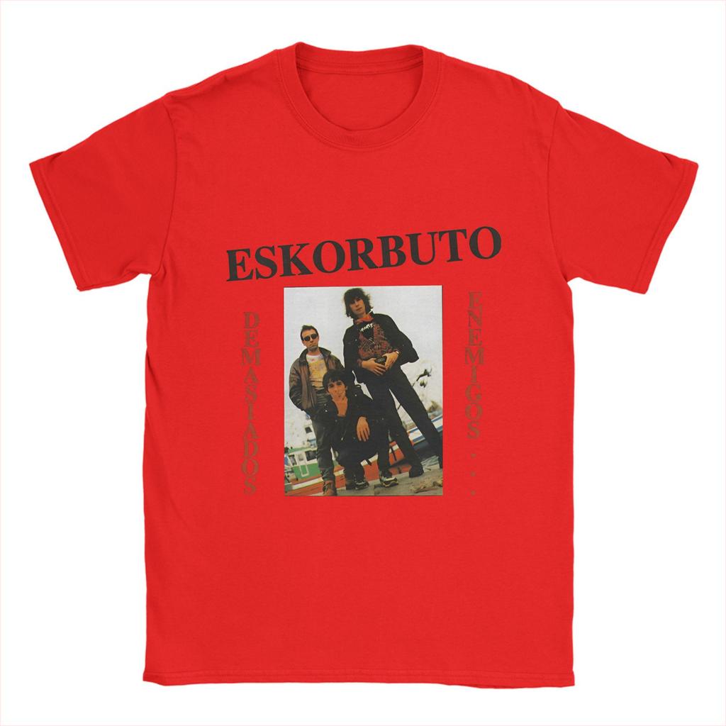 Herren T-Shirt Eskorbuto Maldito Freizeit Baumwoll T-Shirts Kurzarm Retro T-Shirts Rundhals Tops 6XL