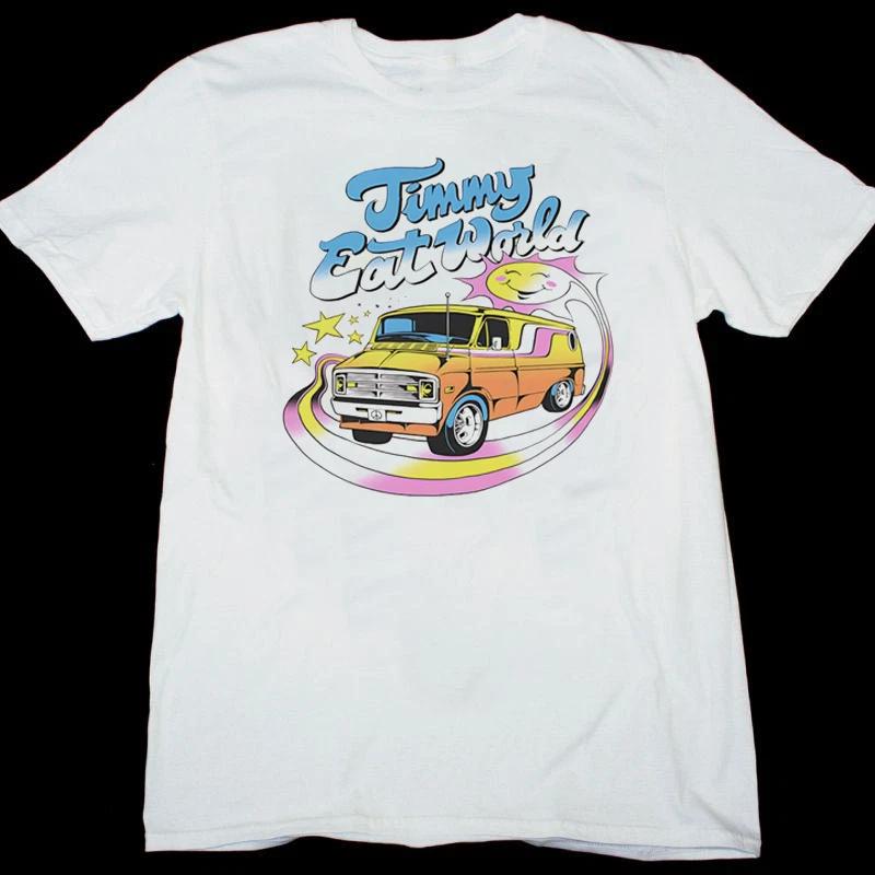 Men s and Women s T-shirts VTG Jimmy Eat World Band Gift For Fans Cotton White S