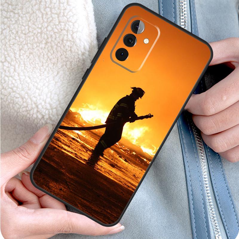 

Firefighter Fire Fireman Phone Case For Samsung Galaxy A34 A54 A14 A53 A33 A13 A12 A32 A52 A15 A25 A35 A55 A71 A51 Samsung A23