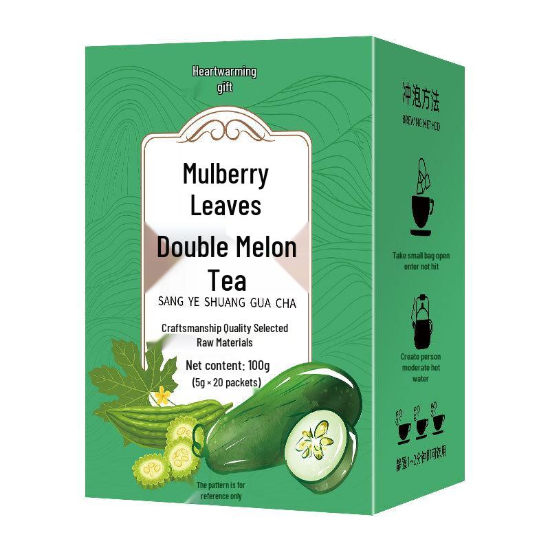 Mulberry & Double Melon Health Tea with Bitter Melon & Winter Melon in Triangular Tea Bags