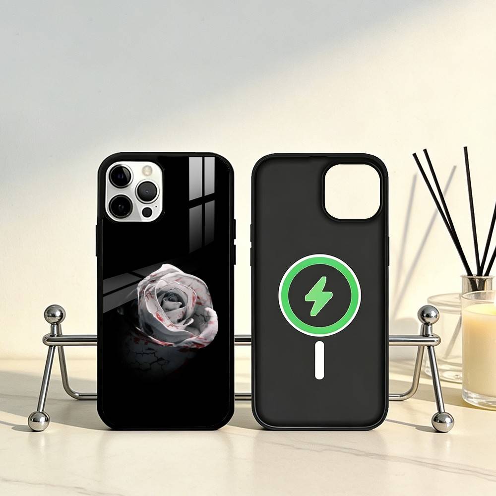 D4vd H-Here With Me Phone Case For iPhone17,16,15,14,13,12,11 Plus,Pro Max Magnetic For Magsafe Wireless Charging