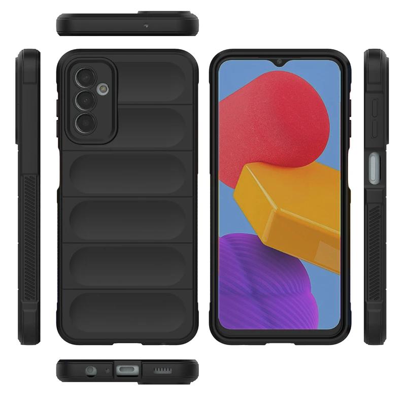 For Samsung Galaxy M13 M32 M12 4G Back Cover Phone Case Liquid Silicone Anti-fall Shockproof Armor Coque Cases
