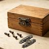 Jewelry Storage Hardware Fastener with Screws for Wooden Chests, Decorative Metal 10Pcs for Repair and DIY Projects