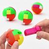 1 Pezzo Mini Puzzle Assemblaggio Sfera Giocattolo Educativo Colore Casuale Regalo per Bambini Creativo Plastica Multicolore Sfera Puzzle Giocattolo